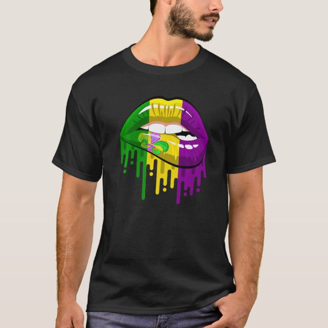 Camiseta Ropa De Vestimenta Fleur De Lis Mardi Gras (Anverso)