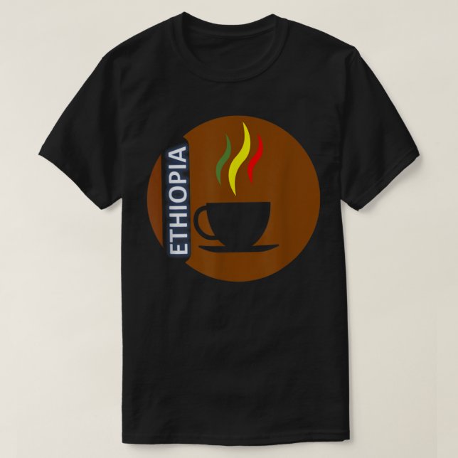 Camiseta Ropa de vestir etíope Café (Diseño del anverso)