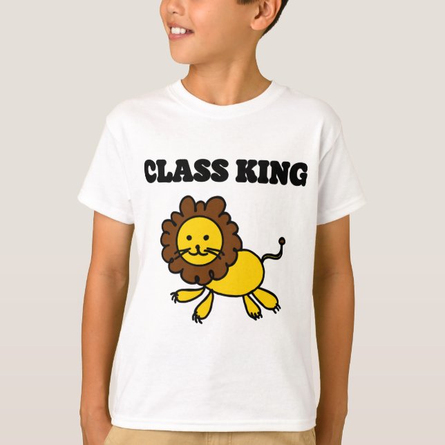 Camiseta ropa de vuelta al cole, rey de la clase (Anverso)