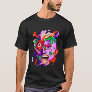 Camiseta Ropa de Weirdcore Gótico Escena Estética Kidcore