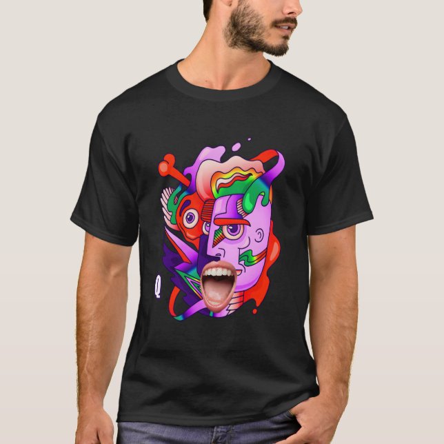 Camiseta Ropa de Weirdcore Gótico Escena Estética Kidcore (Anverso)