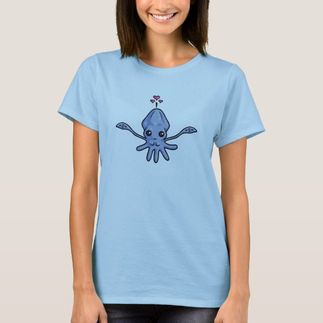 Camiseta Ropa del amor del calamar (Anverso)