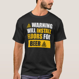 Camiseta ropa del contratista del piso de advertencia Insta