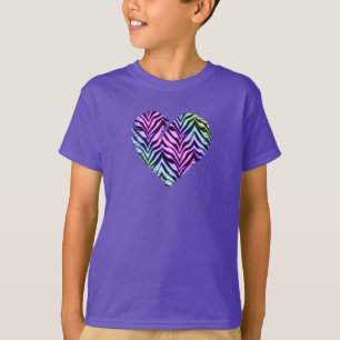Camiseta Ropa del corazón del tigre 2 niños