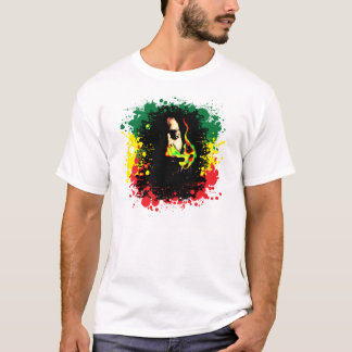Camiseta Ropa del estándar del humo de Rasta