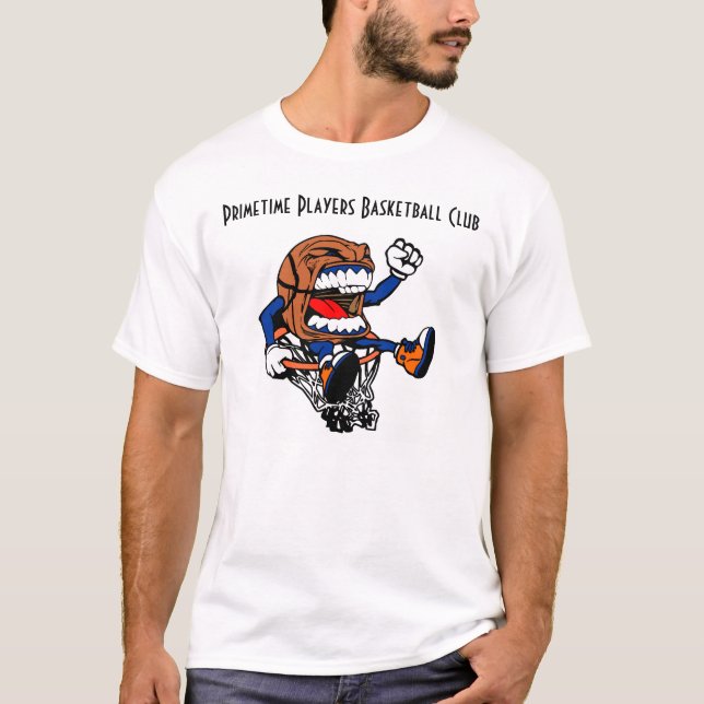 Camiseta Ropa del hombre de la bola de PTPBBC (Anverso)