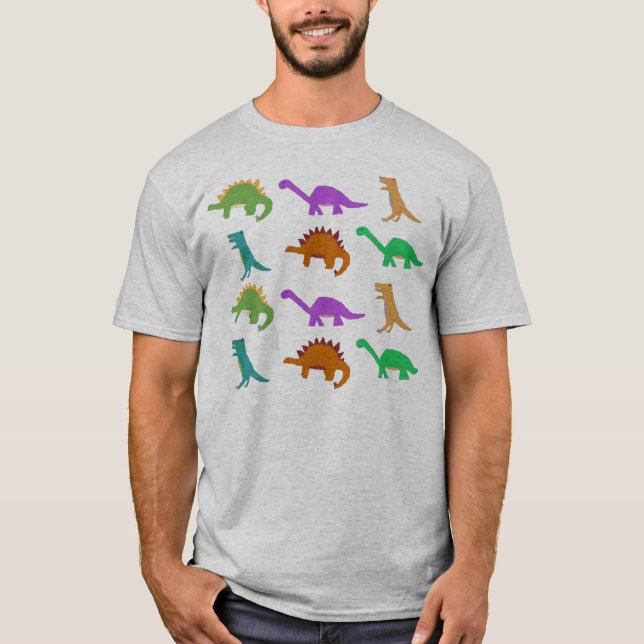 Camiseta Ropa del modelo del dinosaurio (Anverso)