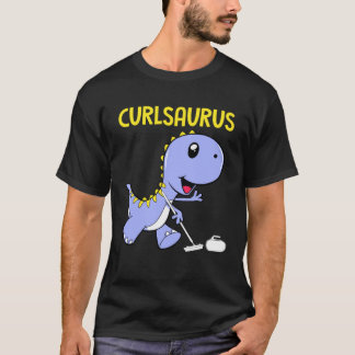 Camiseta Ropa deportiva de curado de dinosaurio de Curlsaur