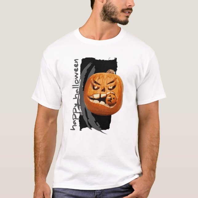 Camiseta Ropa desgarrada de Halloween Zombie (Anverso)