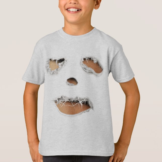 Camiseta Ropa desgarrada de Halloween Zombie (Anverso)