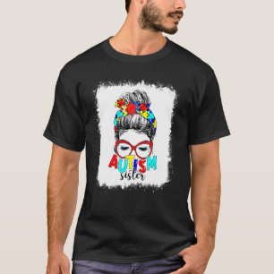 Camiseta Ropa Desordenada Pelo Autismo Hermana Piezas de Ro