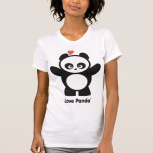 Camiseta Ropa destruida Panda® de las señoras del amor