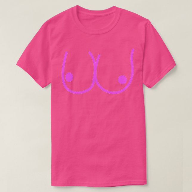 Camiseta Ropa divertida de pechos (Diseño del anverso)