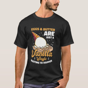 Camiseta Ropa Divertida De Waffle Para Niños O Niñas Waf De