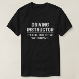 Camiseta Ropa divertida para instructores de conducción par