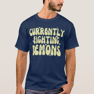 Camiseta Ropa divertida para niños que actualmente luchan c
