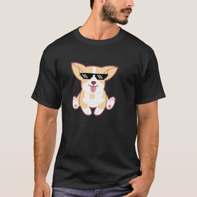 Camiseta Ropa Divertida Vida Corgi (Anverso)