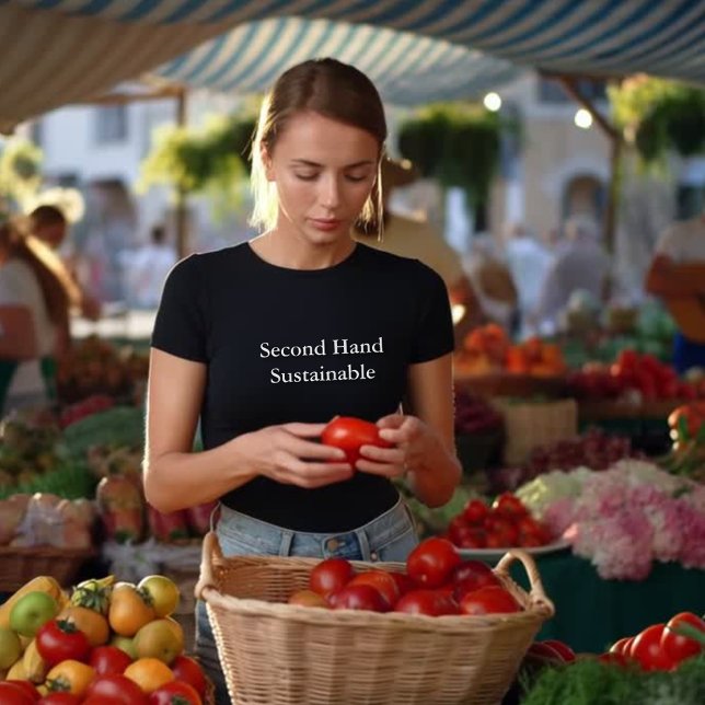 Camiseta ropa estética cita de segunda mano sostenible (Subido por el creador)