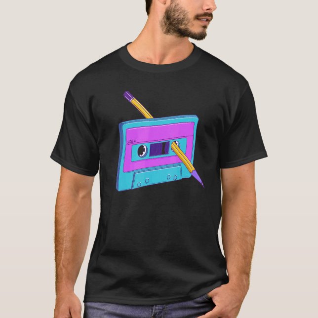 Camiseta Ropa estética de vaporwave Synthwave Retrowave 80 (Anverso)