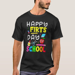 Camiseta Ropa Feliz Primer Día De Escuela Para Profesor Est