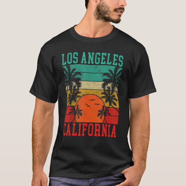 Camiseta Ropa femenina masculina de Los Ángeles La Californ (Anverso)