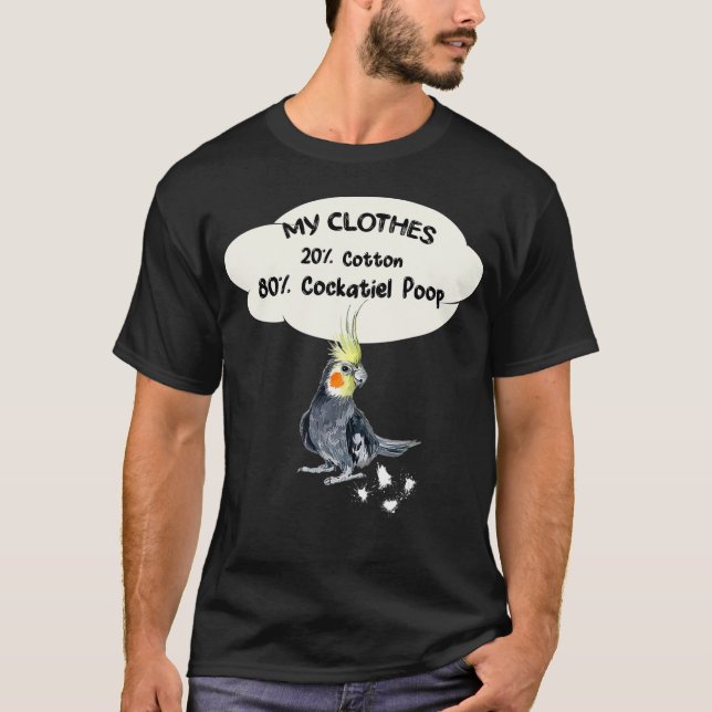 Camiseta Ropa Graciosa De Ave De Cockatiel Parrot (Anverso)