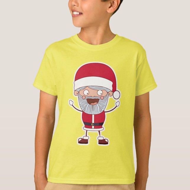 Camiseta Ropa graciosa de nombres de costumbre de Santa (Anverso)
