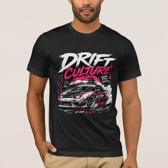 Camiseta Ropa Gráfica de Cultura de Drift JDM Autos Deporti (Anverso)