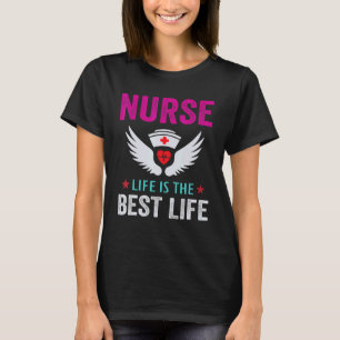 Camiseta Ropa Gráfica de Enfermera La vida de enfermera es