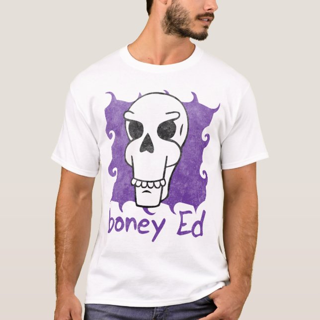 Camiseta Ropa huesuda de Ed Halloween (Anverso)