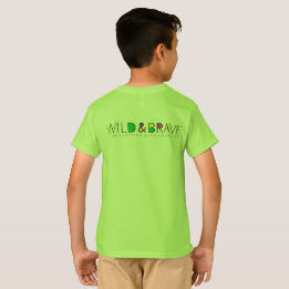 Camiseta Ropa infantil, salvaje y valiente