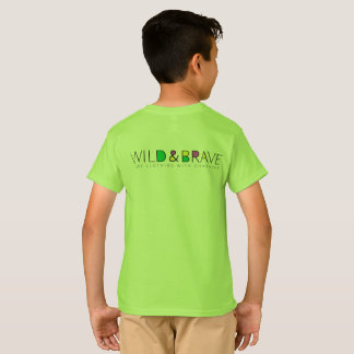 Camiseta Ropa infantil, salvaje y valiente