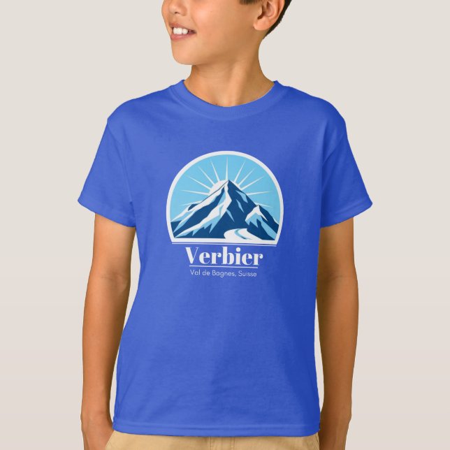 Camiseta Ropa infantil Verbier Val de Bagnes (Anverso)