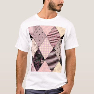 Camiseta Ropa Interior de Textil: Patrón Antiguo de Parcheo