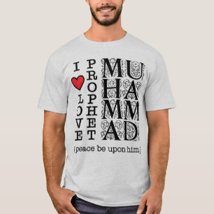 Camiseta Ropa Islámica Me encanta el Profeta Mahoma ﷺ Tee