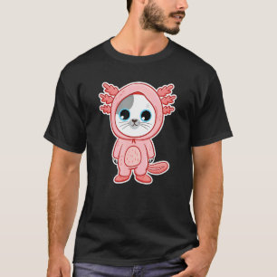 Camiseta Ropa japonesa para amantes de gatos y ajolotes lin