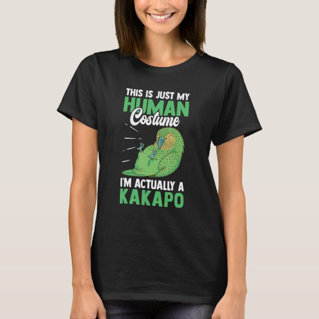 Camiseta Ropa Kakapo trajes de Nueva Zelanda (Anverso)