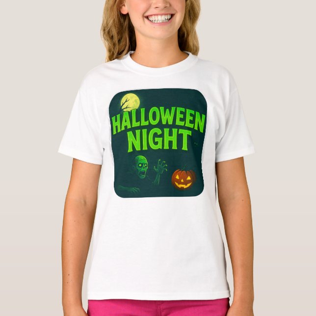 Camiseta Ropa nocturna de Halloween Ropa de Fiesta espeluzn (Anverso)