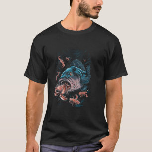 Camiseta Ropa para amantes de la pesca Pescador atrapando l