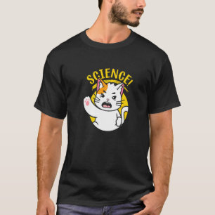 Camiseta Ropa para estudiantes de ciencia Stem gato de cien