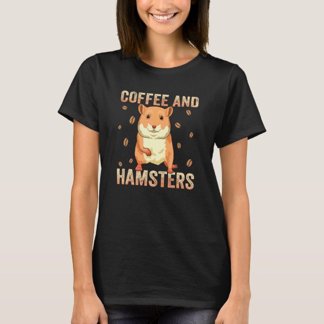 Camiseta Ropa para hámster adicto al café para dueño de hám (Anverso)