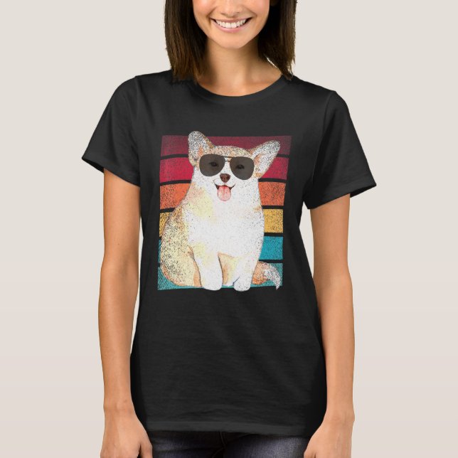 Camiseta Ropa para mamá y papá de perro Corgi (Anverso)