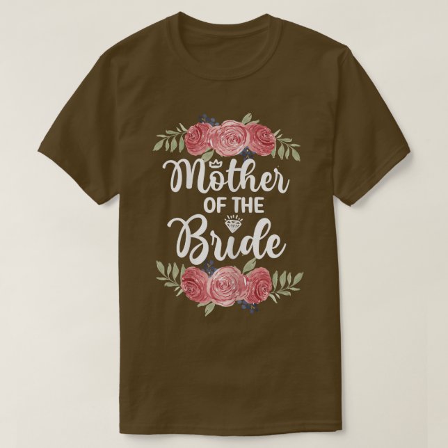Camiseta Ropa para mujeres, madre de la novia, ducha de bod (Diseño del anverso)