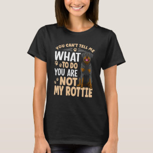 Camiseta Ropa para perros Rottweiler dueño de Rottie  1