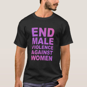 Camiseta Ropa para poner fin a la violencia masculina contr