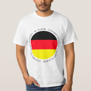 Camiseta Ropa Patriótica de la Bandera de Alemania
