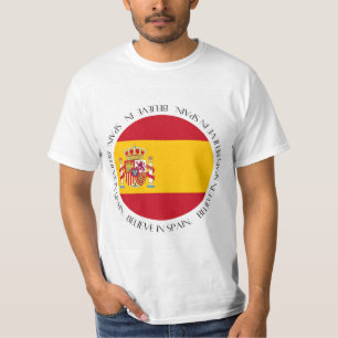 Camiseta Ropa Patriótica de la Bandera de España