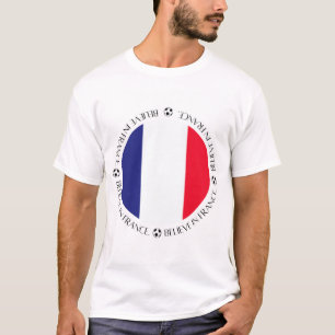 Camiseta Ropa Patriótica de la Bandera de Francia