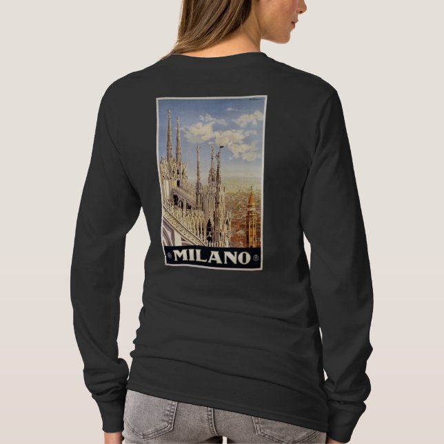 Camiseta Ropa personalizado de Milano (Milán) Italia (Reverso)