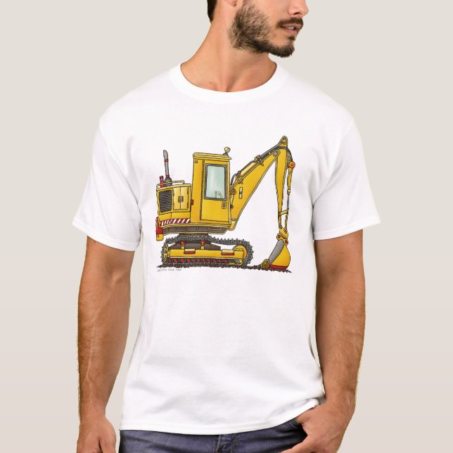 Camiseta Ropa picadora de la construcción de la pala (Anverso)